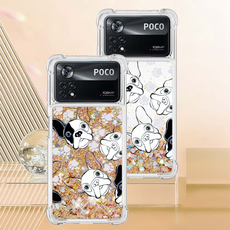 Coque Poco X4 Pro 5G  Mr Chien Paillettes