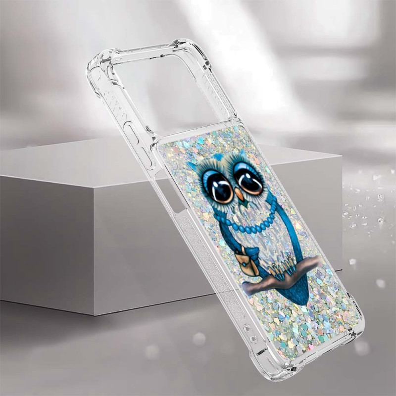 Coque Poco X4 Pro 5G Mrs Hibou Paillettes