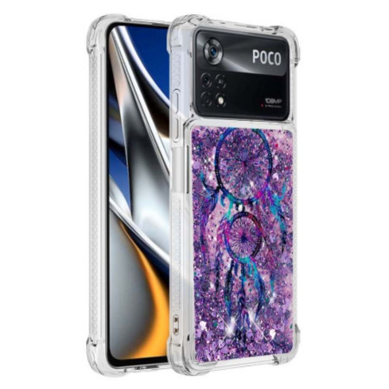 Coque Poco X4 Pro 5G Paillettes Attrape-Rêves