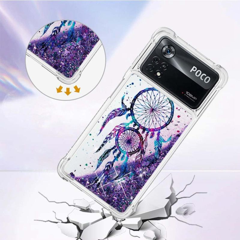 Coque Poco X4 Pro 5G Paillettes Attrape-Rêves