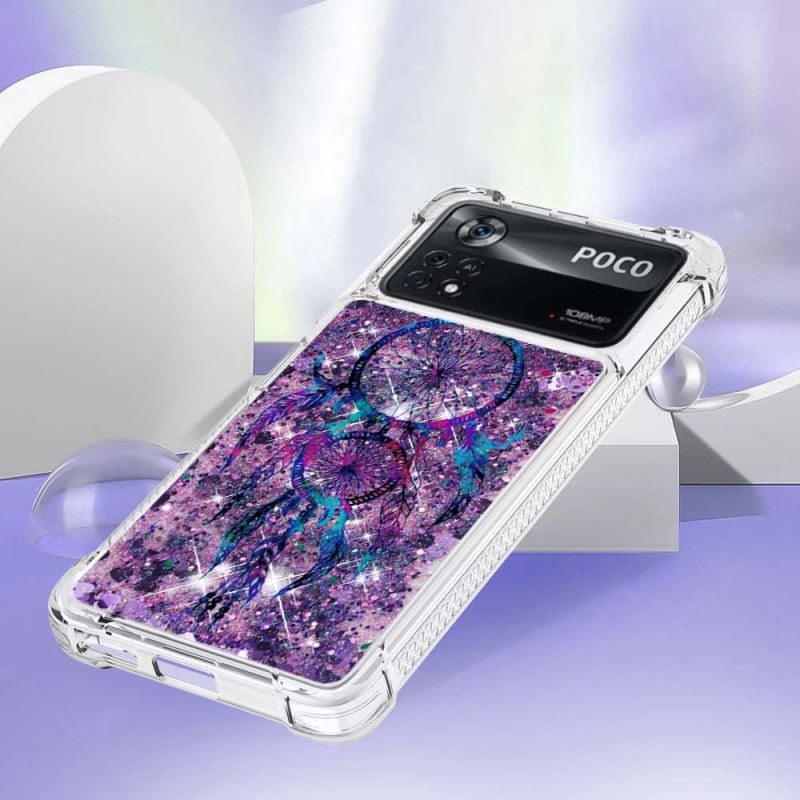 Coque Poco X4 Pro 5G Paillettes Attrape-Rêves