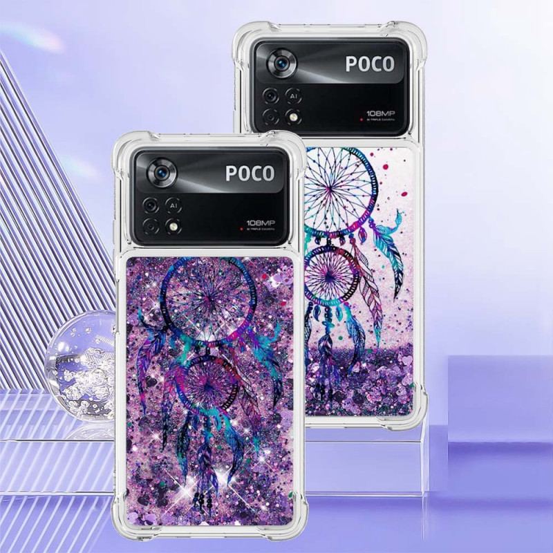 Coque Poco X4 Pro 5G Paillettes Attrape-Rêves