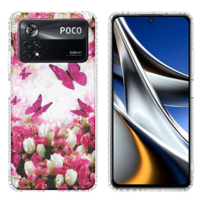 Coque Poco X4 Pro 5G Papillons Stylés