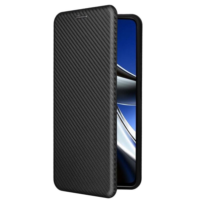 Flip Cover Poco X4 Pro 5G Fibre Carbone Colorée