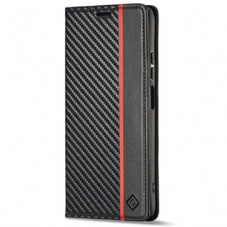 Flip Cover Poco X4 Pro 5G Fibre Carbone LC.IMEEKE