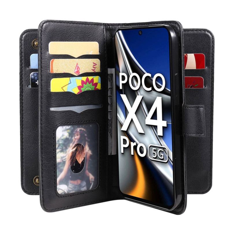 Housse Poco X4 Pro 5G 10 Porte-cartes