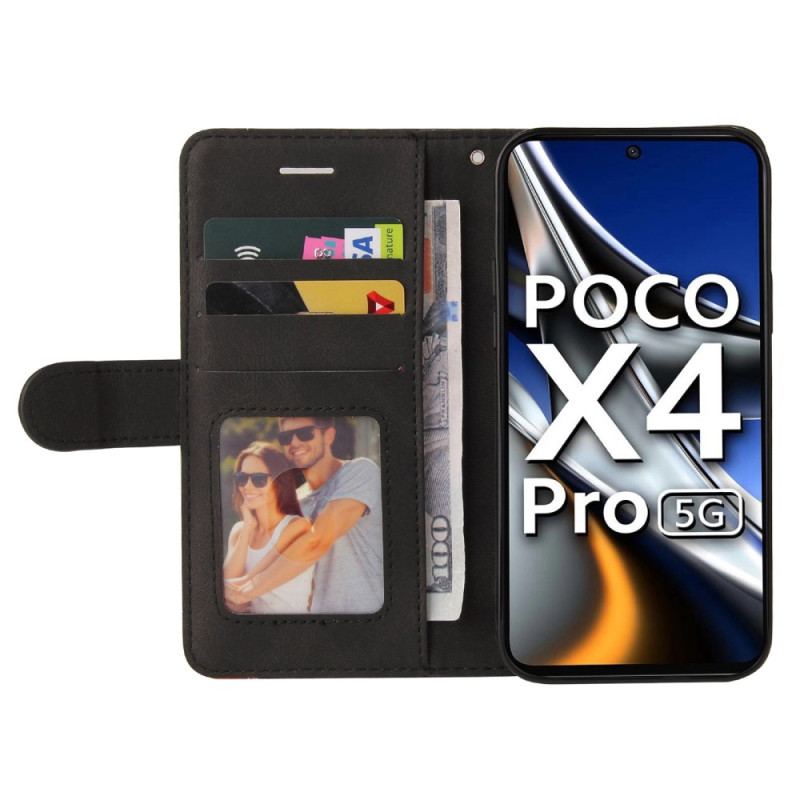 Housse Poco X4 Pro 5G Bicolore à Lanière