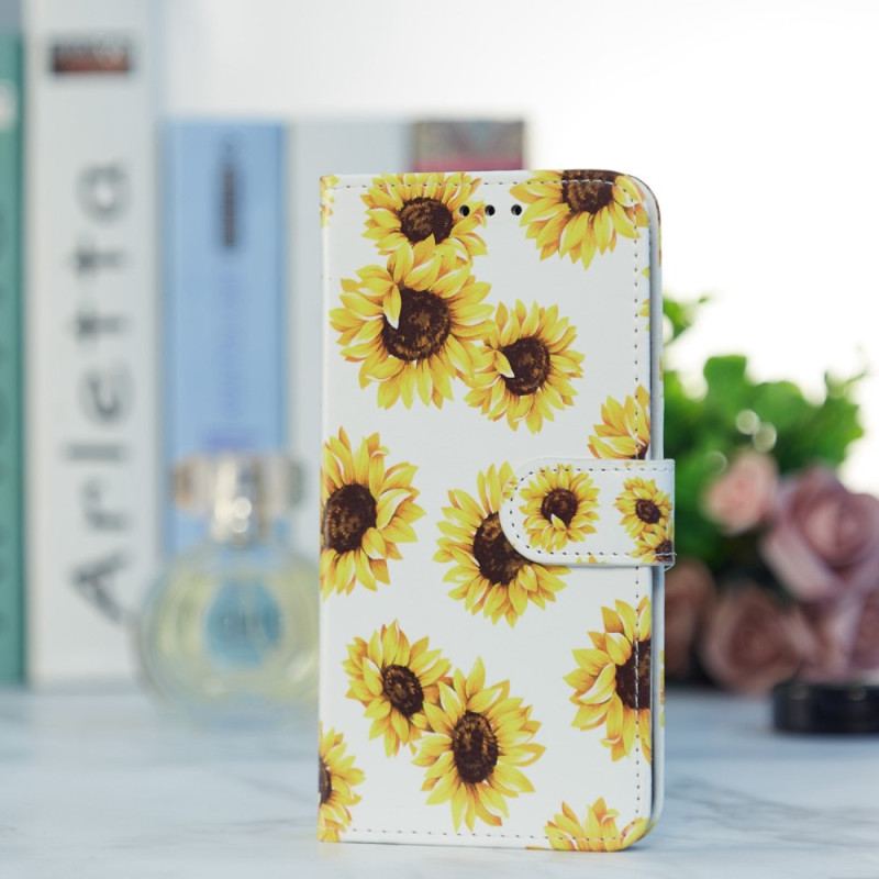 Housse Poco X4 Pro 5G Fleurs à Lanière