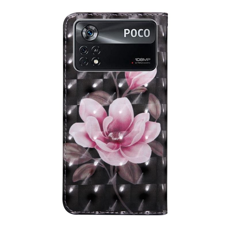 Housse Poco X4 Pro 5G Florale à Lanière