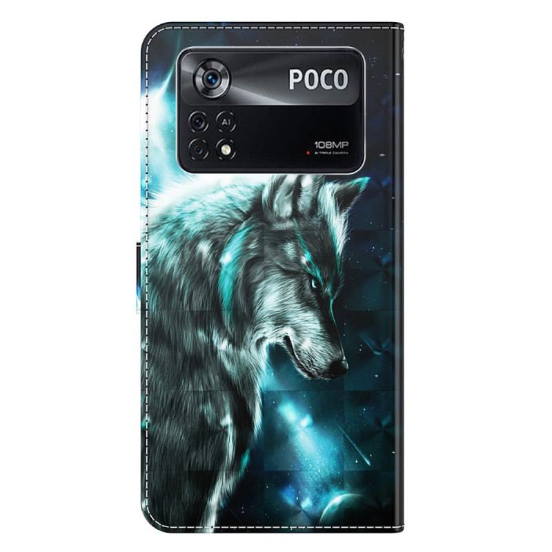 Housse Poco X4 Pro 5G Loup à Lanière