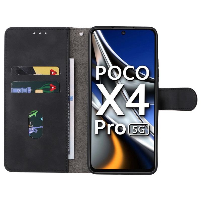 Housse Poco X4 Pro 5G Style Cuir Uni