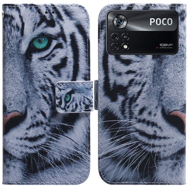 Housse Poco X4 Pro 5G Tigre Blanc