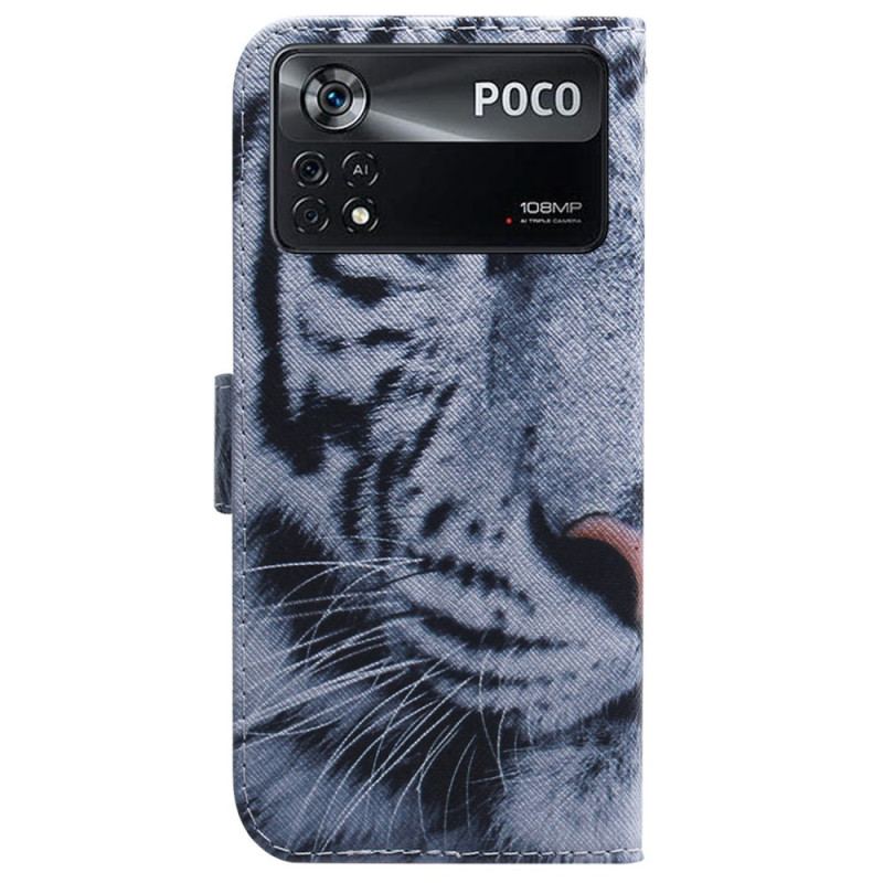 Housse Poco X4 Pro 5G Tigre Blanc