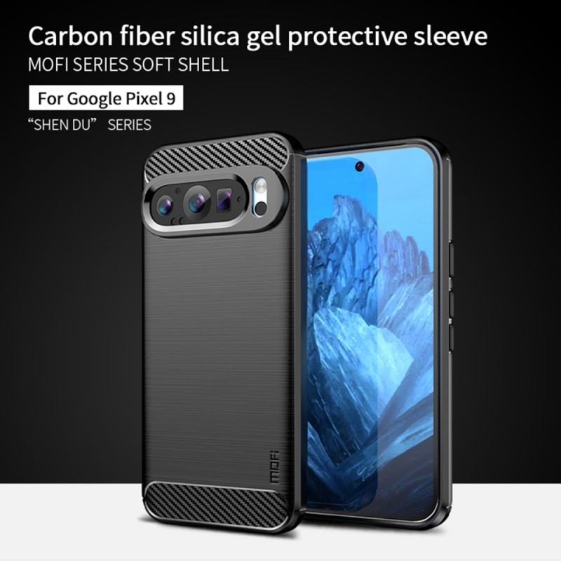 Coque Google Pixel 9 Fibre Carbone Brossée MOFI