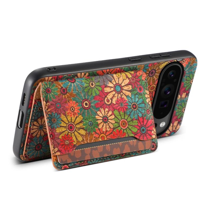 Coque Google Pixel 9 / Pixel 9 Pro Florale Porte-Cartes