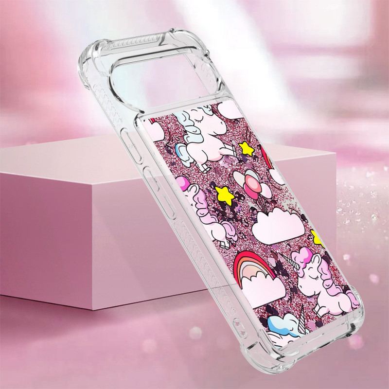 Coque Google Pixel 9 / Pixel 9 Pro Paillettes Motifs Différents