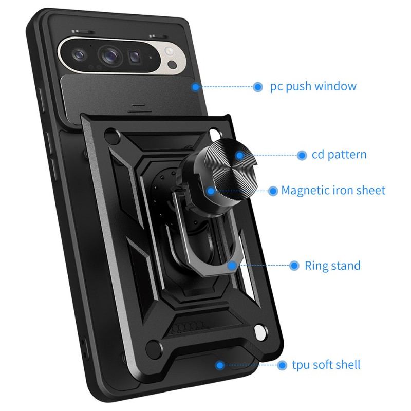 Coque Google Pixel 9 / Pixel 9 Pro Protection caméra Coulissante et Support