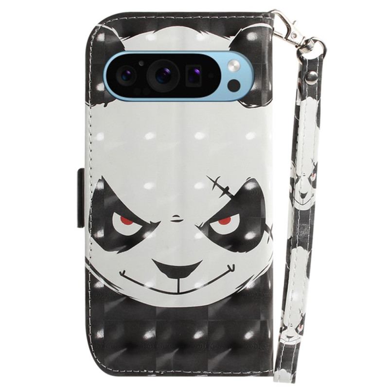 Housse Google Pixel 9 / Pixel 9 Pro Angry Panda Love à Lanière