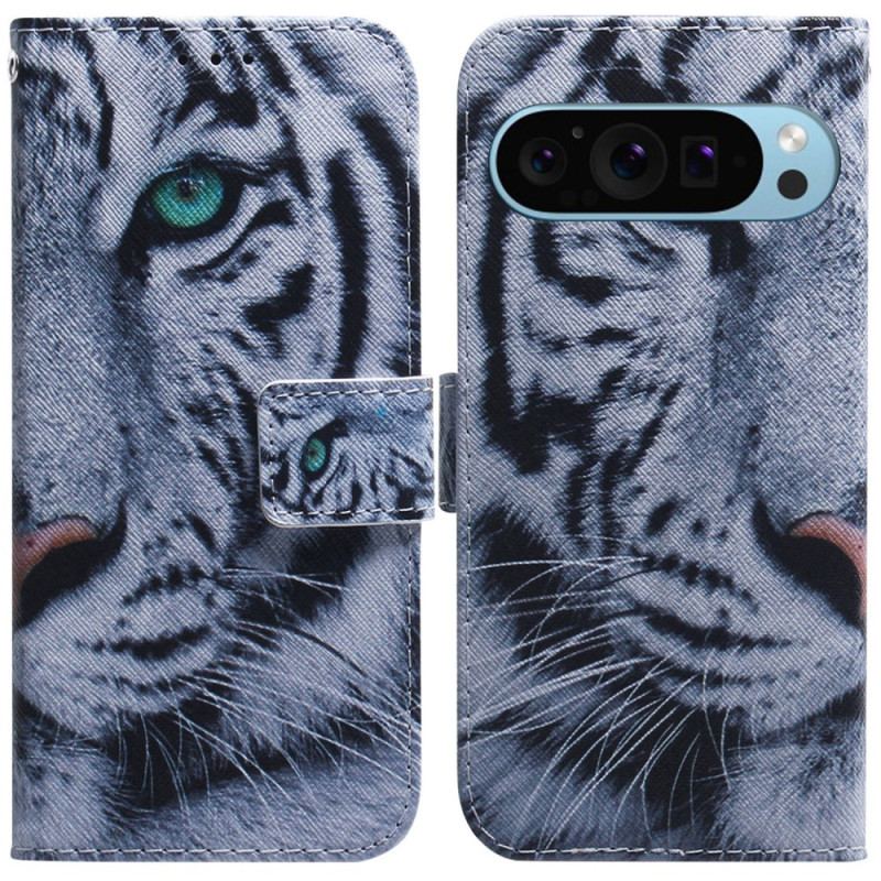 Housse Google Pixel 9 / Pixel 9 Pro Tigre Blanc