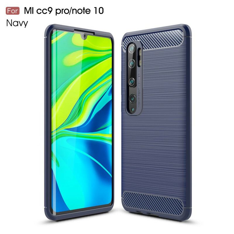 Coque Xiaomi Mi Note 10 / Note 10 Pro Fibre Carbone Brossée