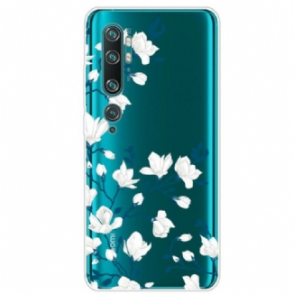 Coque Xiaomi Mi Note 10 / Note 10 Pro Fleurs Blanches