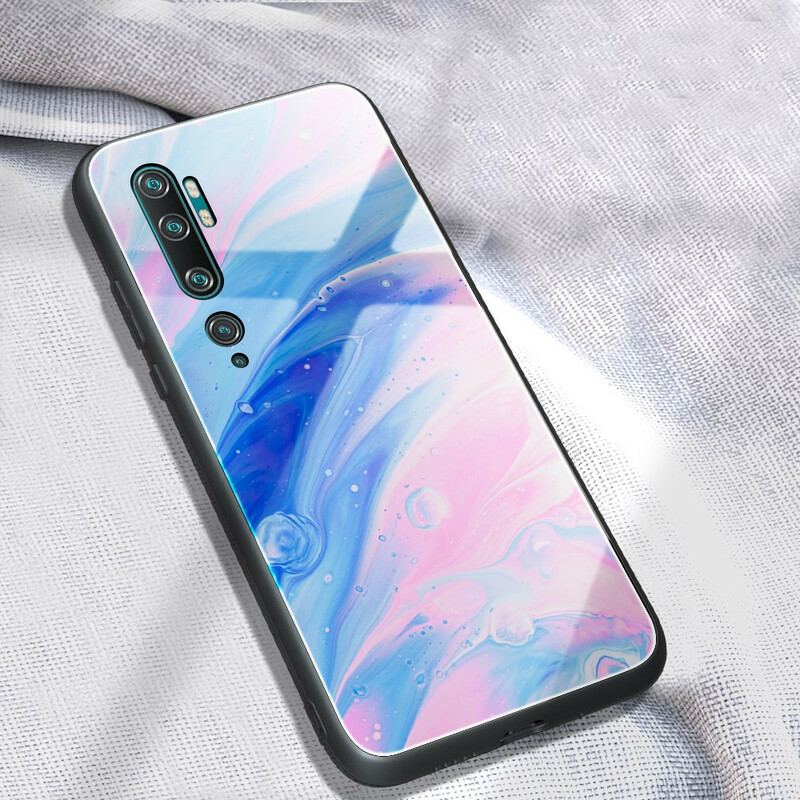 Coque Xiaomi Mi Note 10 Verre Trempé Marble Colors