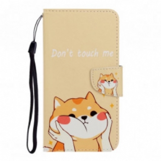 Housse Xiaomi Mi Note 10 / Note 10 Pro Chat Don't Touch Me à Lanière