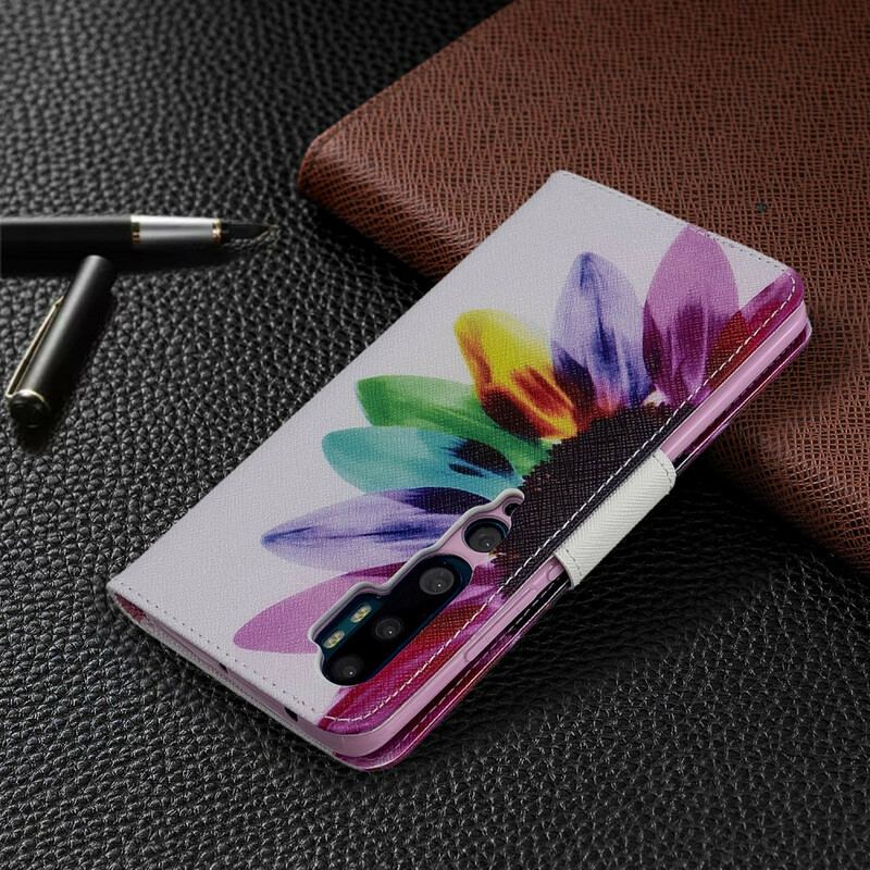 Housse Xiaomi Mi Note 10 / Note 10 Pro Fleur Aquarelle