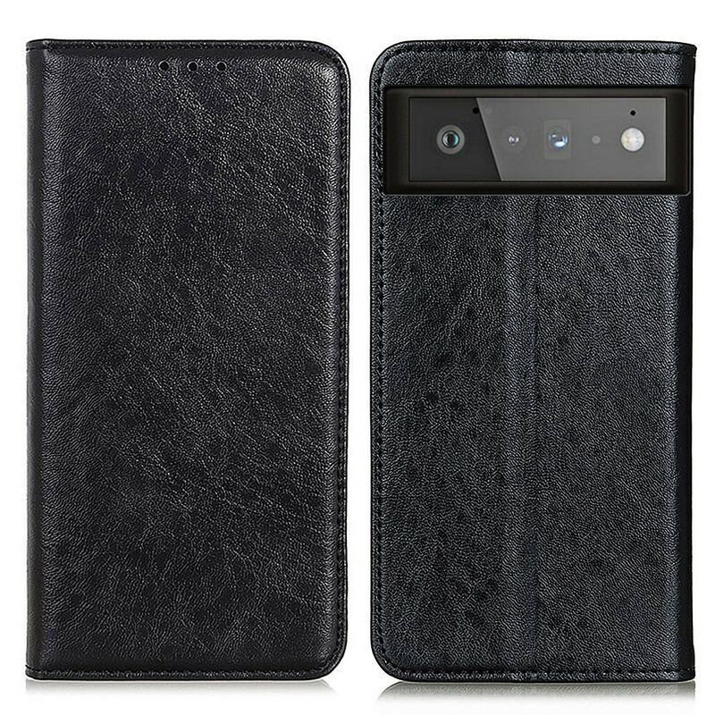 Flip Cover Google Pixel 6 Cuir Fendu Texturé