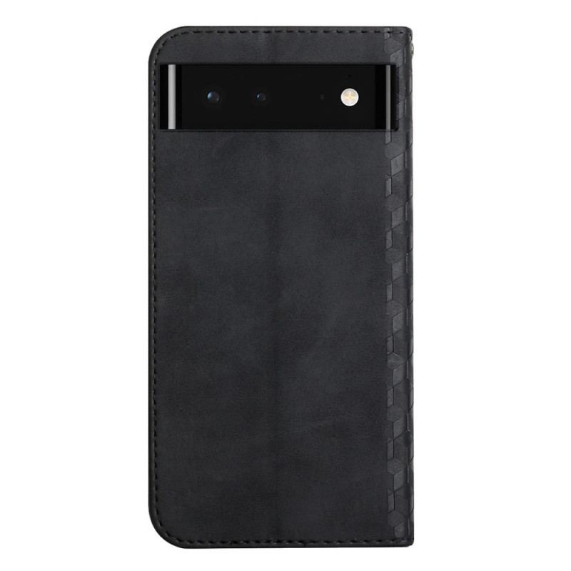 Flip Cover Google Pixel 6 Effet Cuir Géo