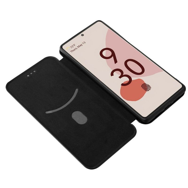 Flip Cover Google Pixel 6 Silicone Carbone Coloré