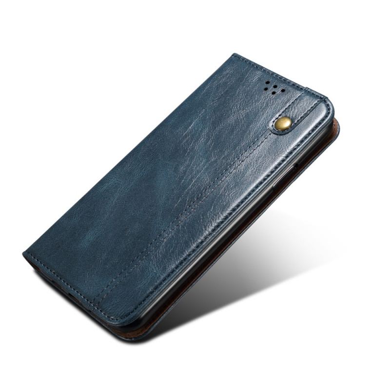 Flip Cover Google Pixel 6 Simili Cuir Ciré