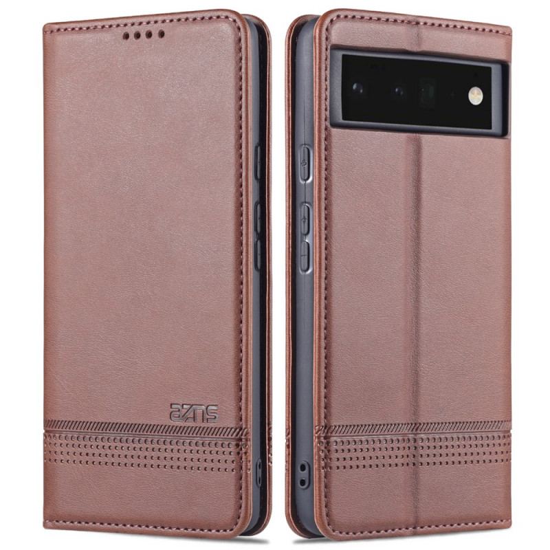 Flip Cover Google Pixel 6 Style Cuir AZNS