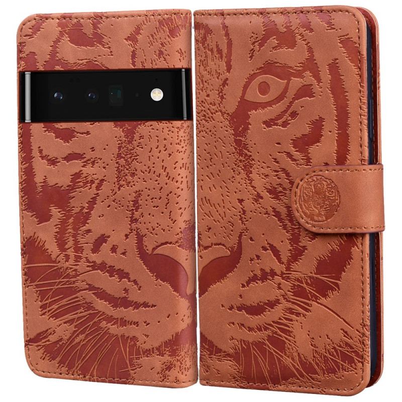 Housse Google Pixel 6 Empreinte Face de Tigre