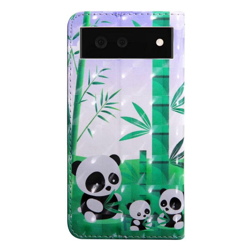 Housse Google Pixel 6 Famille de Panda