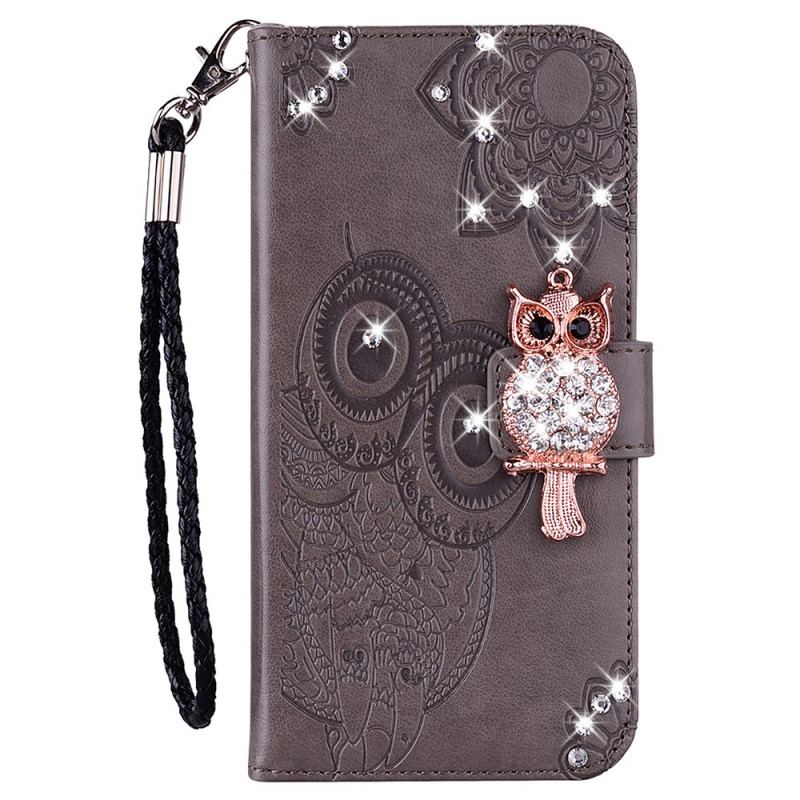 Housse Google Pixel 6 Hibou Mandala et Breloque