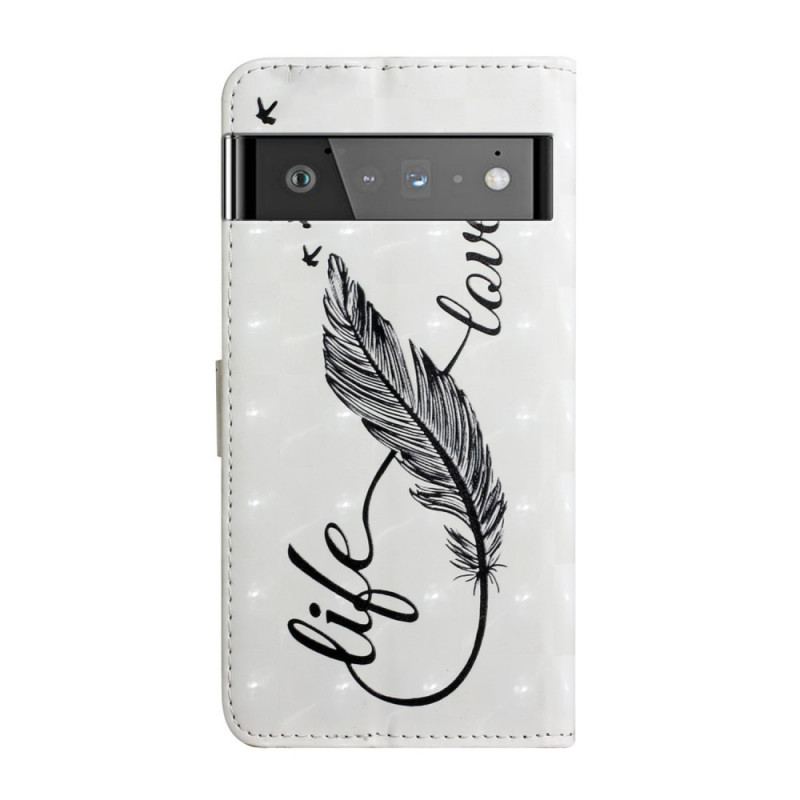 Housse Google Pixel 6 Plume Life and Love