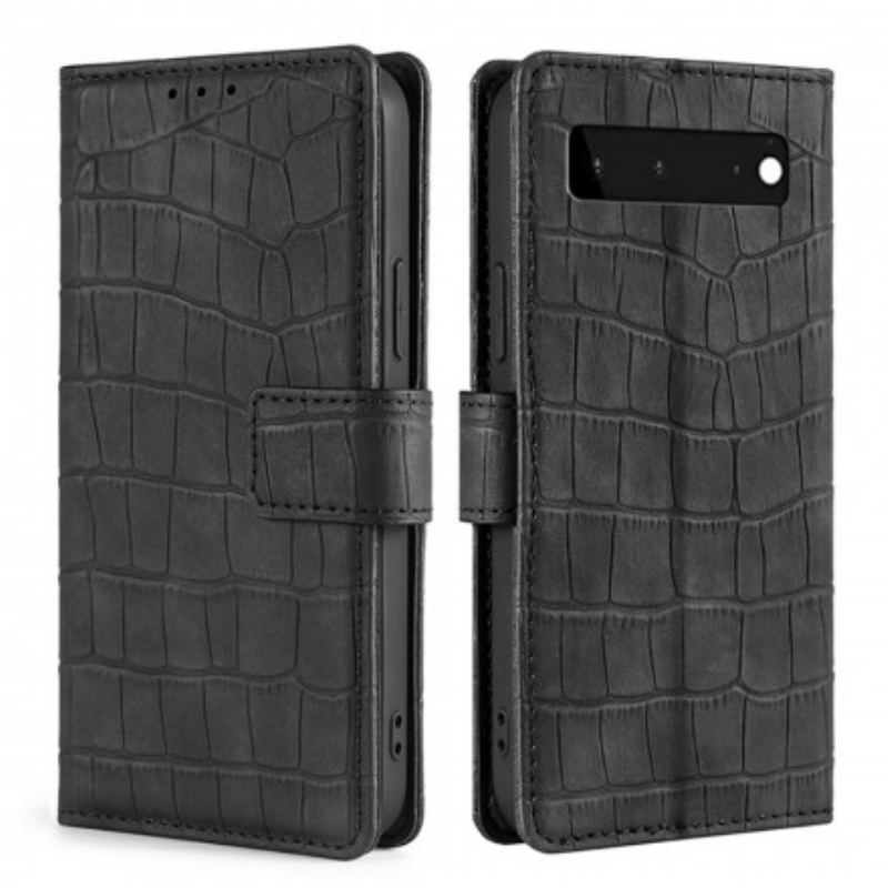 Housse Google Pixel 6 Skin-Touch Crocodile