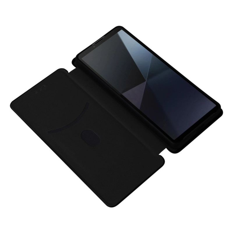 Flip Cover Sony Xperia 10 VI Fibre Carbone