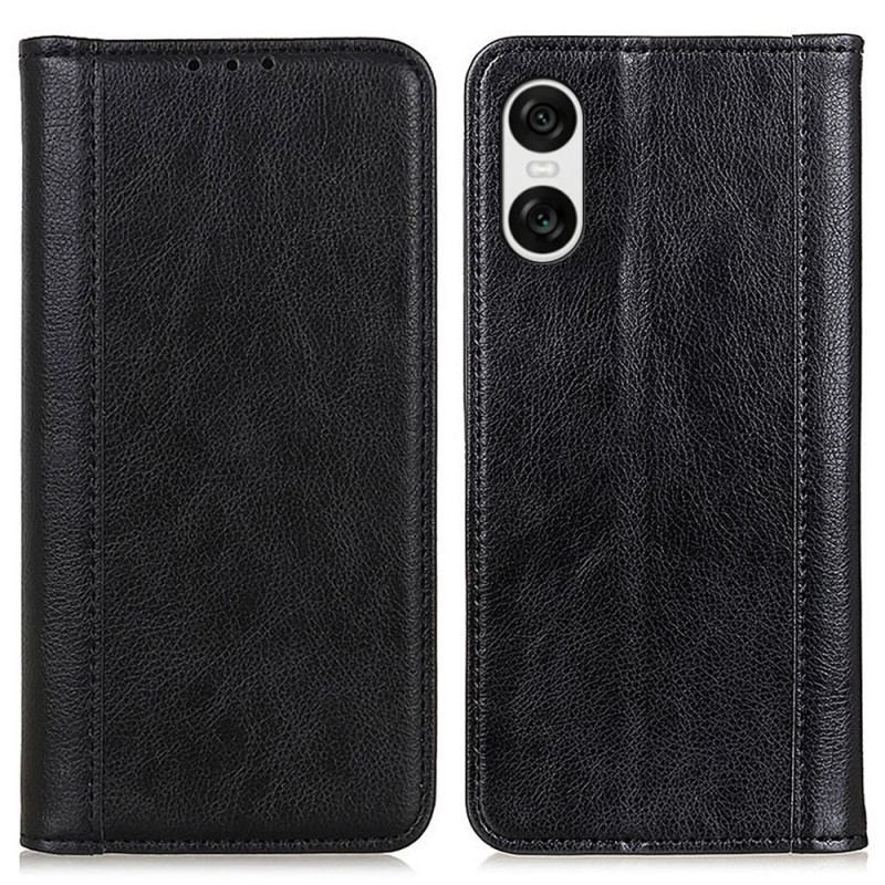 Flip CoverSony Xperia 10 VI Cuir Fendu