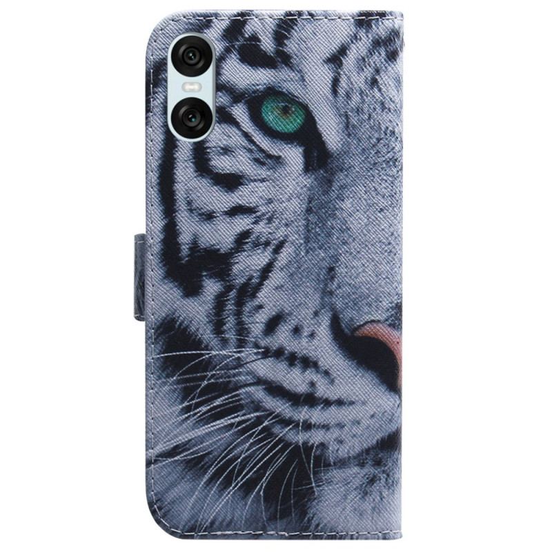 Housse Sony Xperia 10 VI Tigre Blanc