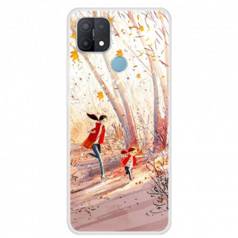 Coque Oppo A15 Paysage d'Automne