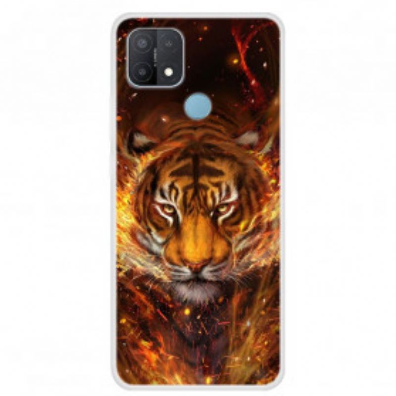 Coque Oppo A15 Tigre de Feu