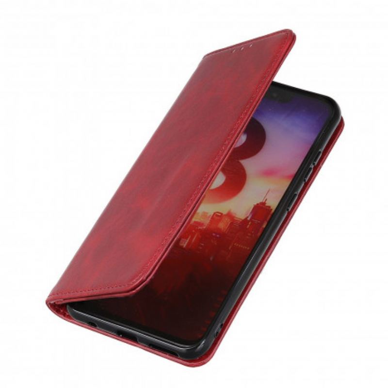 Flip Cover Oppo A15 Cuir Fendu