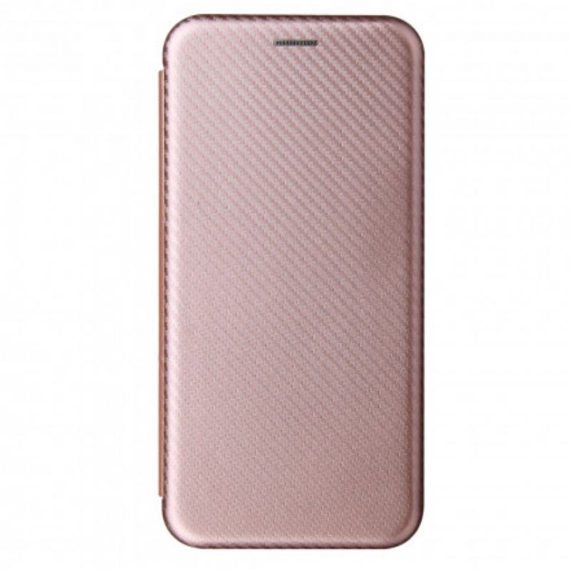 Flip Cover Oppo A15 Silicone Carbone Coloré