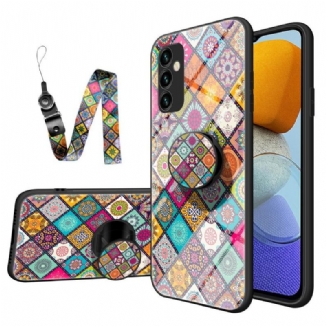 Coque Samsung Galaxy M23 5G Support Magnétique Patchwork