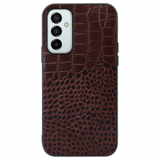 Coque Samsung Galaxy M23 5G Véritable Cuir Texture Crocodile