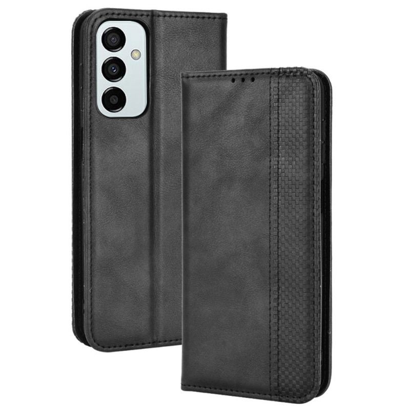 Flip Cover Samsung Galaxy M23 5G Effet Cuir Vintage Stylisé