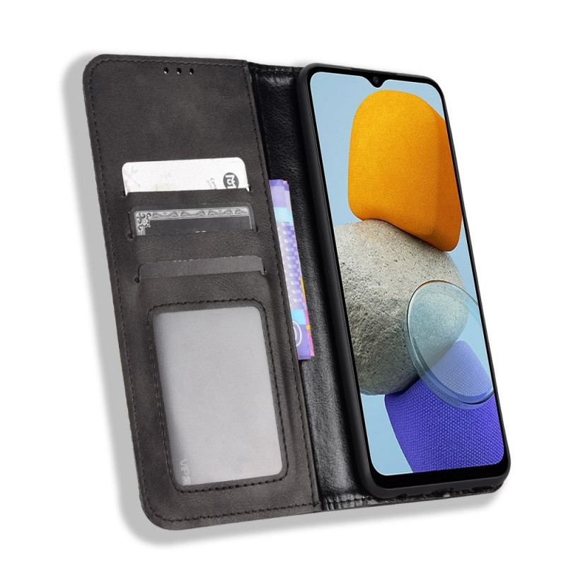 Flip Cover Samsung Galaxy M23 5G Effet Cuir Vintage Stylisé