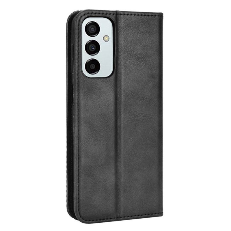 Flip Cover Samsung Galaxy M23 5G Effet Cuir Vintage Stylisé